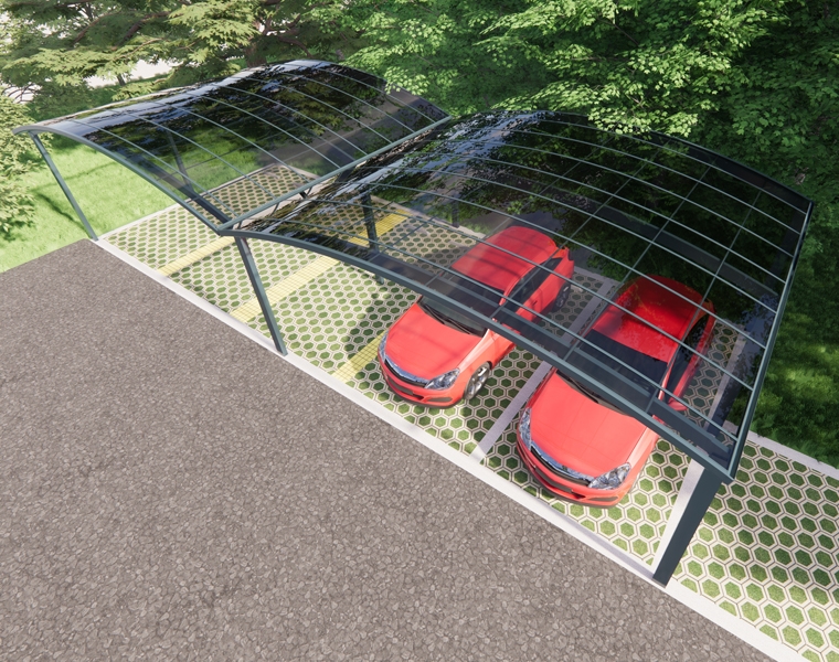 蝴蝶型車(chē)棚